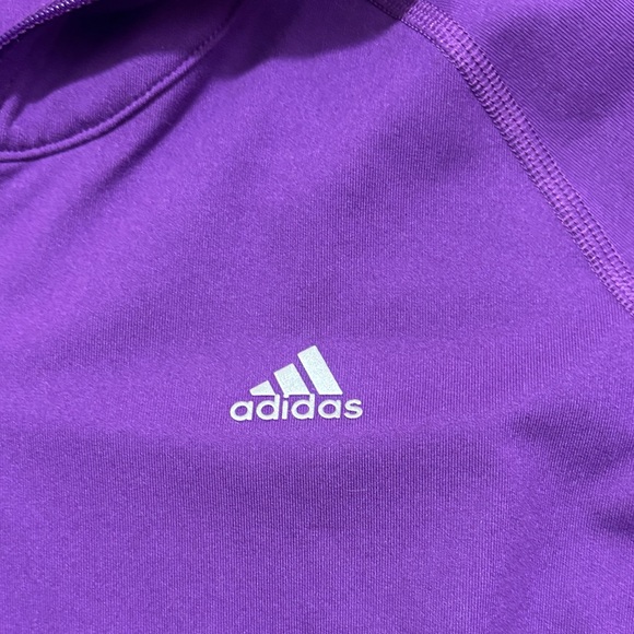 Adidas Climalite Purple Quarterzip - Picture 2 of 6